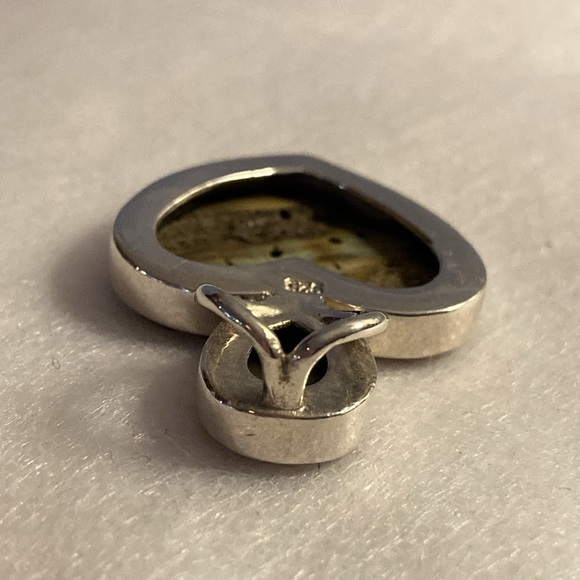 NWOT - 925 Mexican Silver Abalone Shell Heart Pendant* - Picture 8 of 10